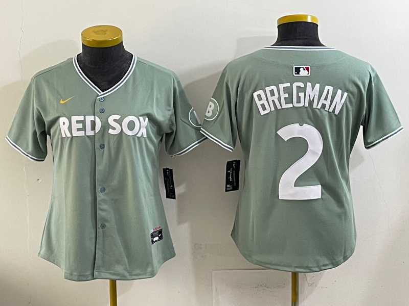 Women's MLB Boston Red Sox #2 Xander Bogaerts Nike 2025 City Connect Personalized Jersey