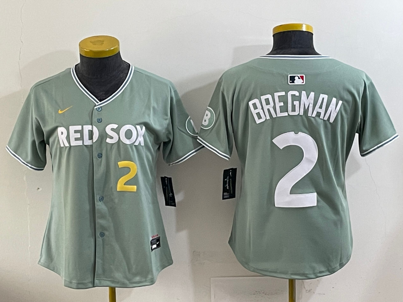 Women's MLB Boston Red Sox #2 Xander Bogaerts Nike 2025 City Connect Personalized Jersey