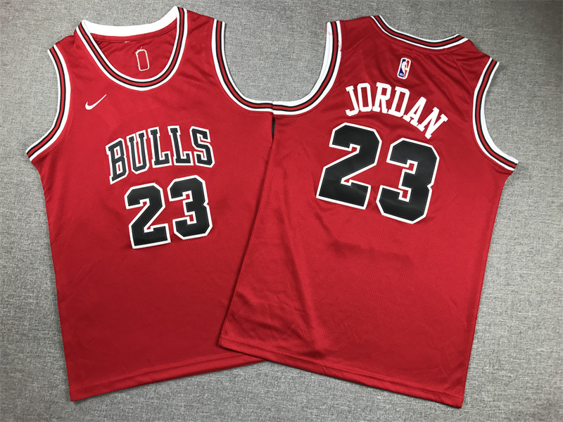 Youth NBA Chicago Bulls #23 Michael Jordan New Fabric Red Swingman Jersey