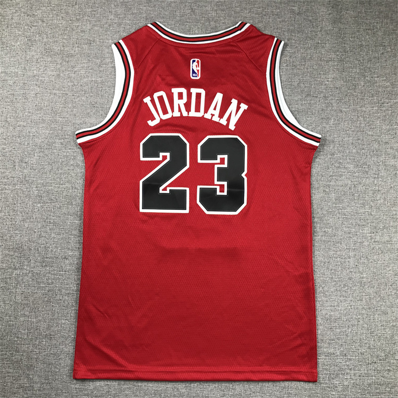 Youth NBA Chicago Bulls #23 Michael Jordan New Fabric Red Swingman Jersey