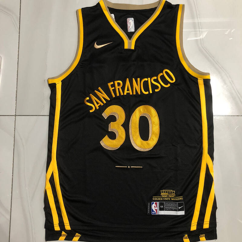 NBA Golden State Warriors #30 Stephen Curry Men's Nike 2023-24 City Edition Embroidery Jersey
