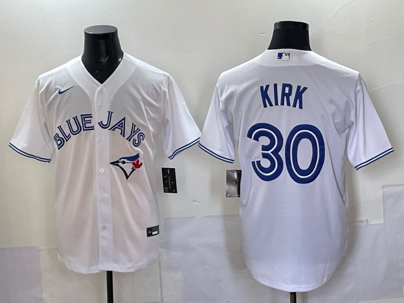 Men's MLB Toronto Blue Jays #30 Alejandro Kirk Nike White Home Limited Jersey