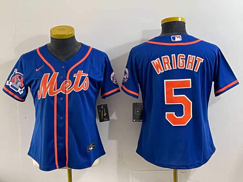 Women's MLB New York Mets #5 David Wright Nike Royal Alternate Limited Jersey