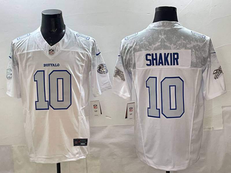 Men's NFL Buffalo Bills #10 Khalil Shakir 2025 Rivalries Collection F.U.S.E Jersey