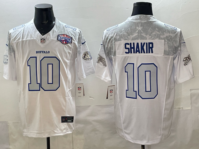 Men's NFL Buffalo Bills #10 Khalil Shakir 2025 Rivalries Collection F.U.S.E Jersey