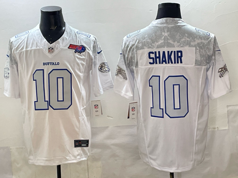 Men's NFL Buffalo Bills #10 Khalil Shakir 2025 Rivalries Collection F.U.S.E Jersey