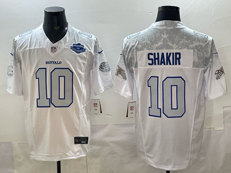 Men's NFL Buffalo Bills #10 Khalil Shakir 2025 Rivalries Collection F.U.S.E Jersey