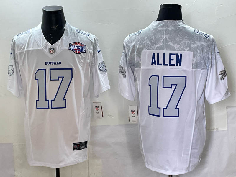 Men's NFL Buffalo Bills #17 Josh Allen 2025 Rivalries Collection F.U.S.E Jersey