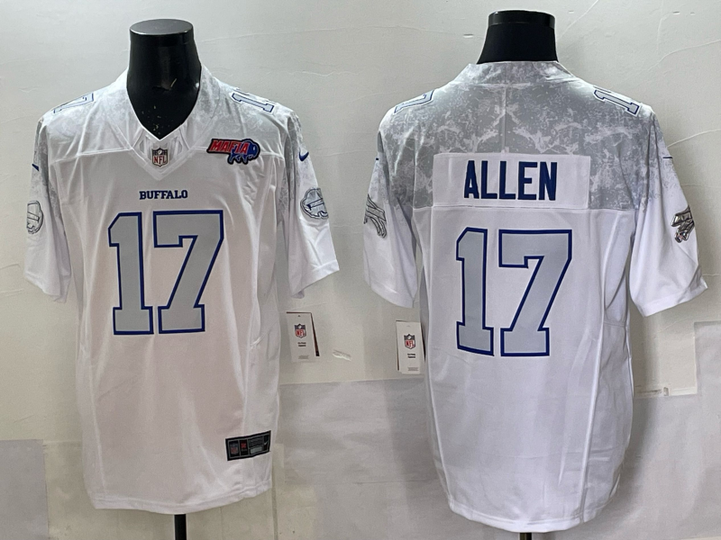 Men's NFL Buffalo Bills #17 Josh Allen 2025 Rivalries Collection F.U.S.E Jersey