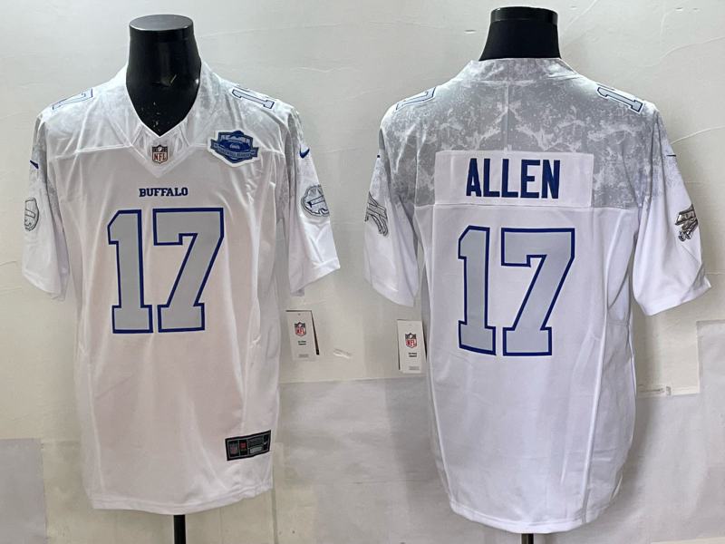 Men's NFL Buffalo Bills #17 Josh Allen 2025 Rivalries Collection F.U.S.E Jersey