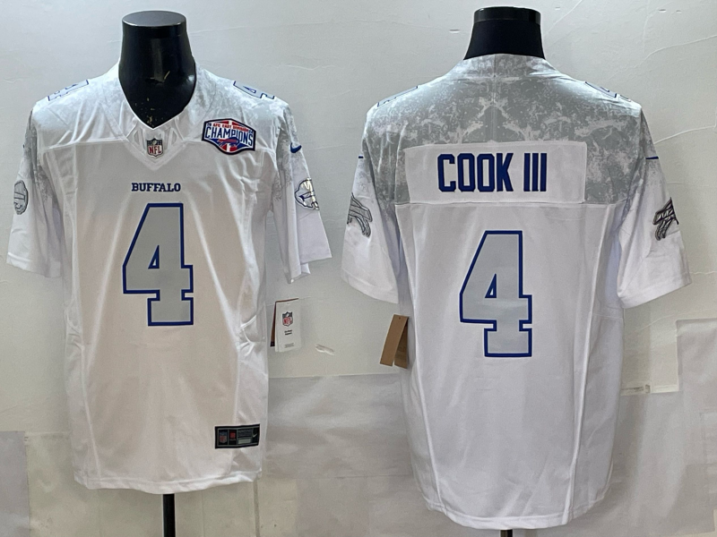 Men's NFL Buffalo Bills #4 James Cook 2025 Rivalries Collection F.U.S.E Jersey