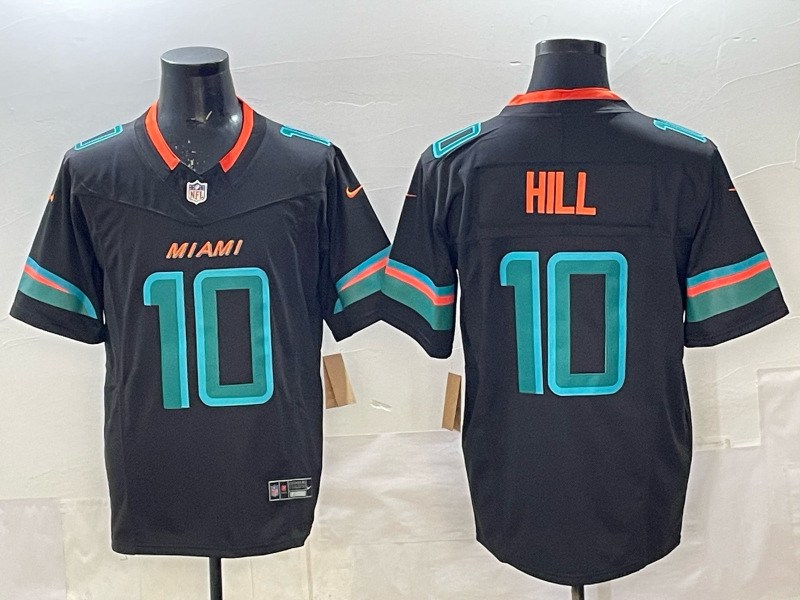 Men's NFL Miami Dolphins #10 Tyreek Hill 2025 Rivalries Collection F.U.S.E Jersey