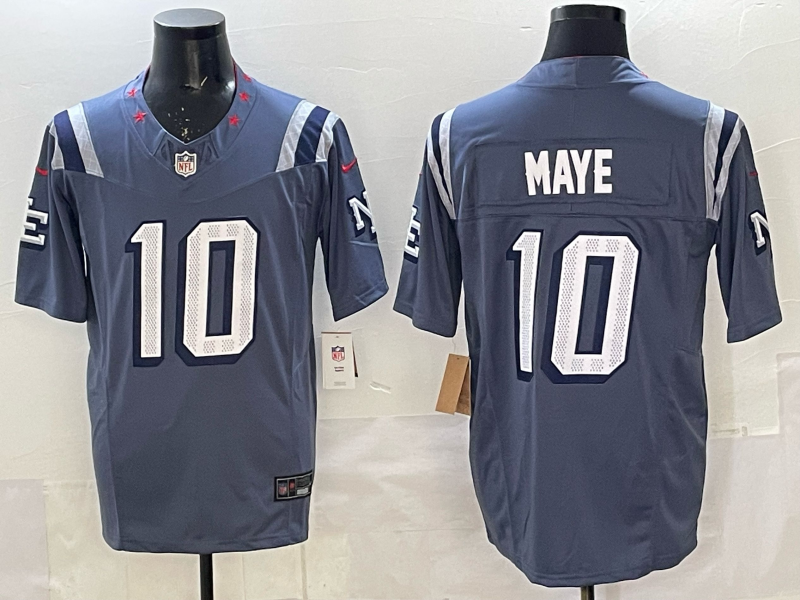 Men's NFL New England Patriots #10 Drake Maye 2025 Rivalries Collection F.U.S.E Jersey