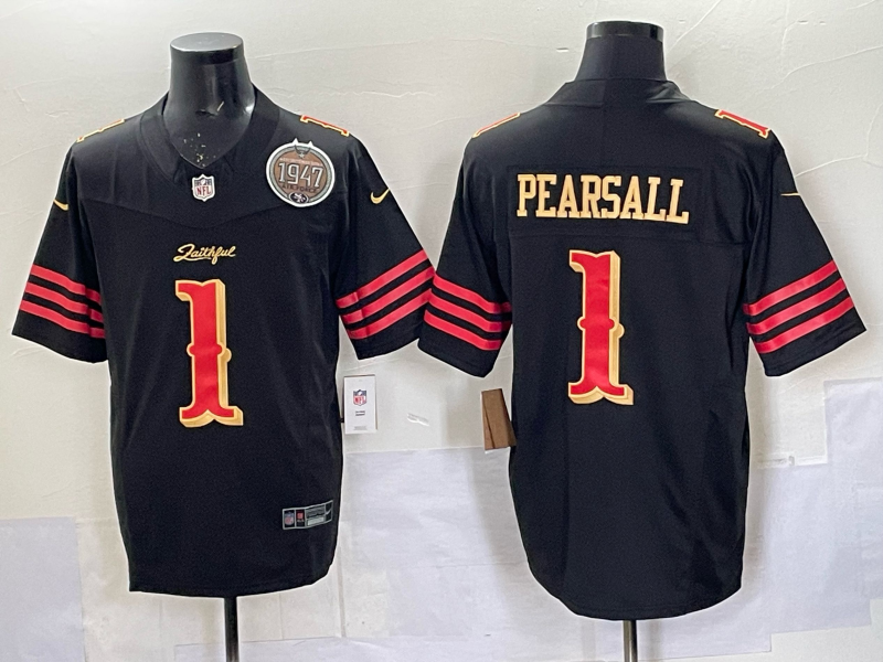Men's NFL San Francisco 49ers #1 Ricky Pearsall 2025 Rivalries Collection F.U.S.E Jersey