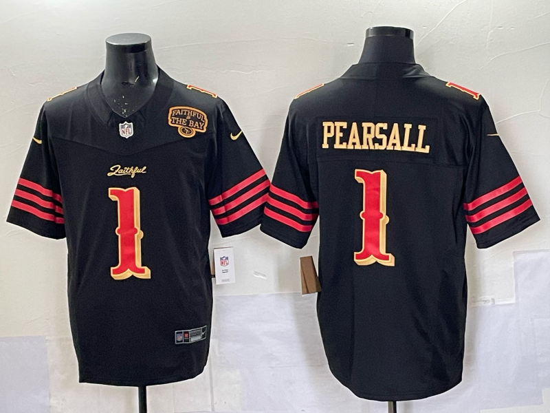 Men's NFL San Francisco 49ers #1 Ricky Pearsall 2025 Rivalries Collection F.U.S.E Jersey