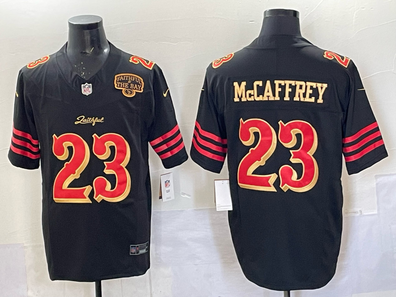 Men's NFL San Francisco 49ers #23 Christian McCaffrey 2025 Rivalries Collection F.U.S.E Jersey