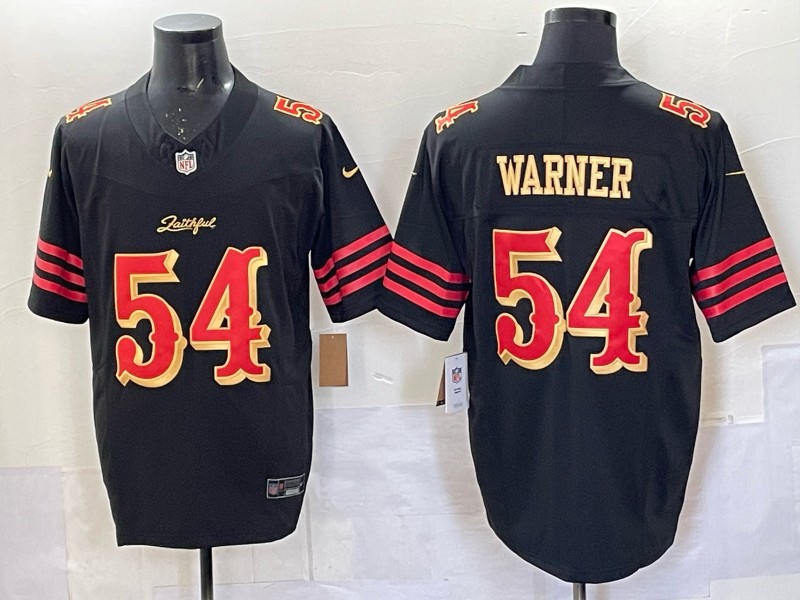 Men's NFL San Francisco 49ers #54 Fred Warner 2025 Rivalries Collection F.U.S.E Jersey