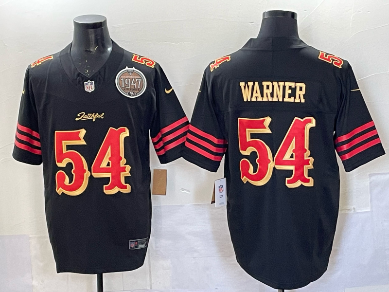Men's NFL San Francisco 49ers #54 Fred Warner 2025 Rivalries Collection F.U.S.E Jersey