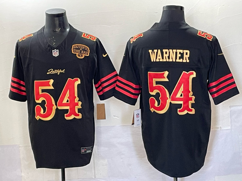 Men's NFL San Francisco 49ers #54 Fred Warner 2025 Rivalries Collection F.U.S.E Jersey