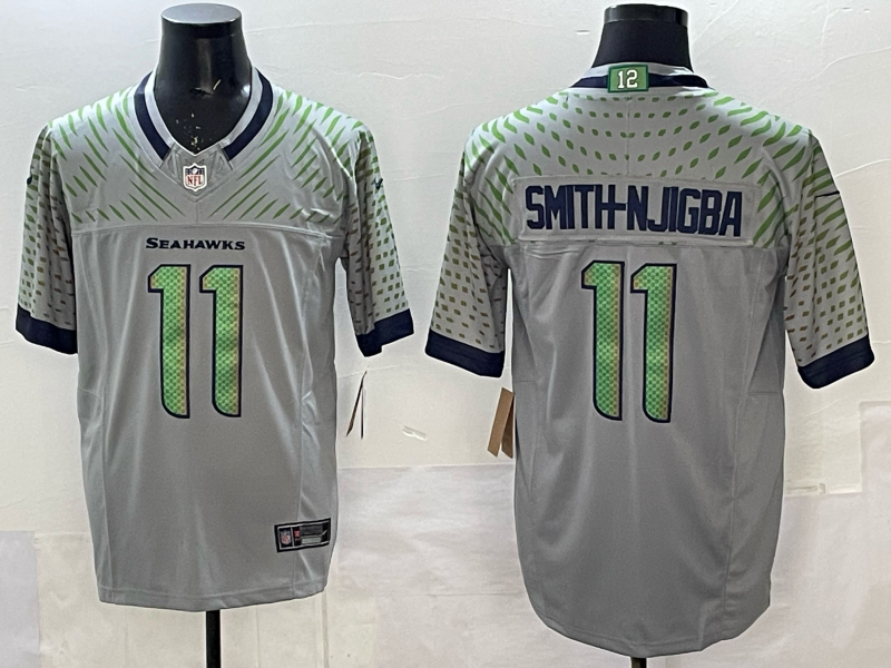 Men's NFL Seattle Seahawks #11 Jaxon Smith-Njigba 2025 Rivalries Collection F.U.S.E Jersey
