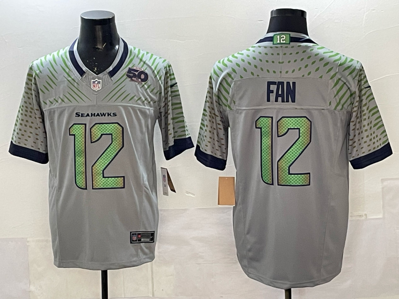 Men's NFL Seattle Seahawks #12 Fan 2025 Rivalries Collection F.U.S.E Jersey