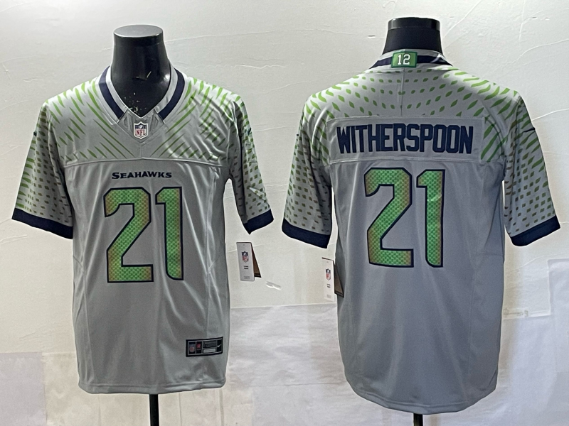 Men's NFL Seattle Seahawks #21 Devon Witherspoon 2025 Rivalries Collection F.U.S.E Jersey