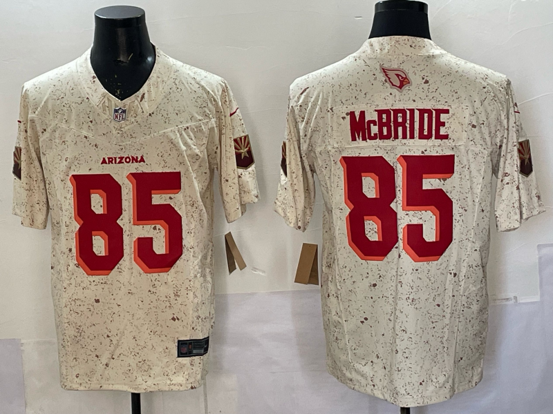 Men's NFL Arizona Cardinals #85 Trey McBride 2025 Rivalry Collection F.U.S.E Jersey