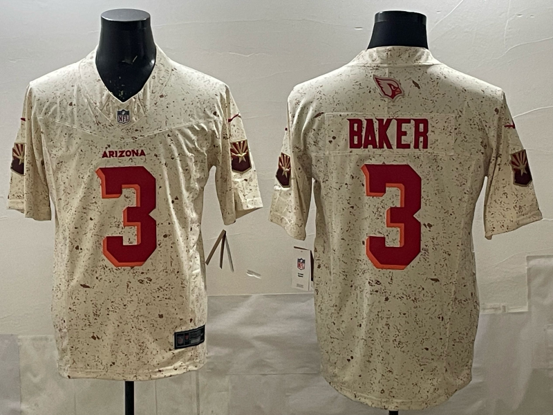 Men's NFL Arizona Cardinals #3 Budda Baker 2025 Rivalry Collection F.U.S.E Jersey