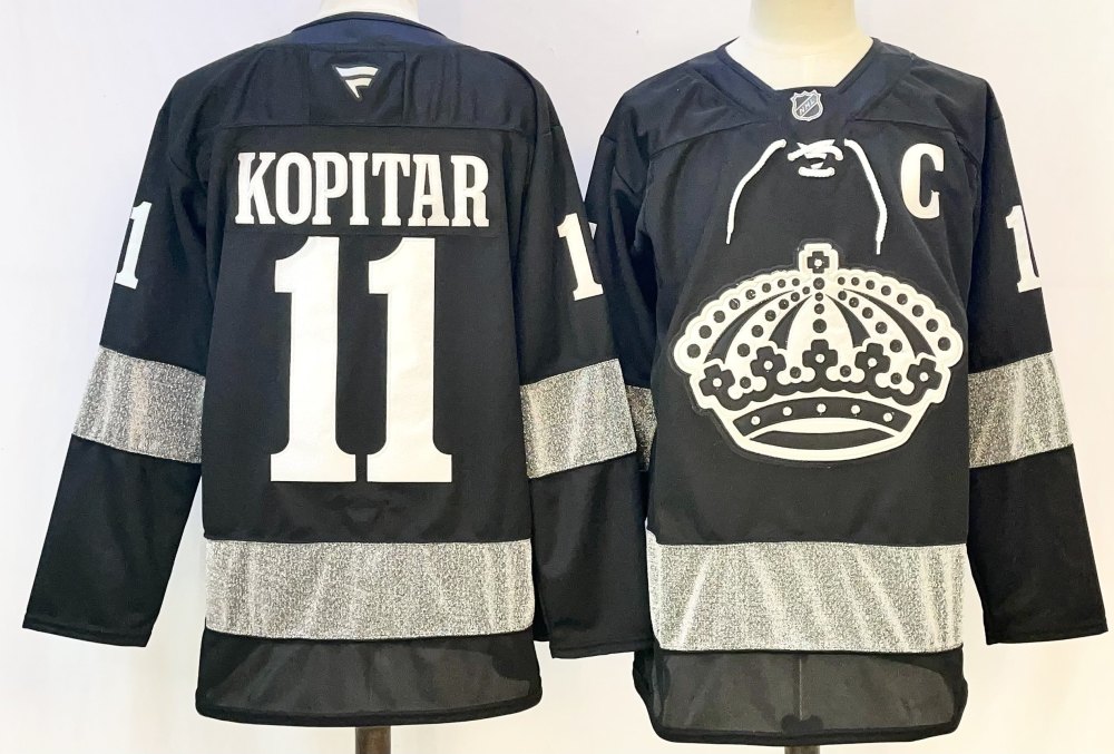 Men's NHL Los Angeles Kings #11 Anze Kopitar Fanatics Black Alternate Breakaway Jersey