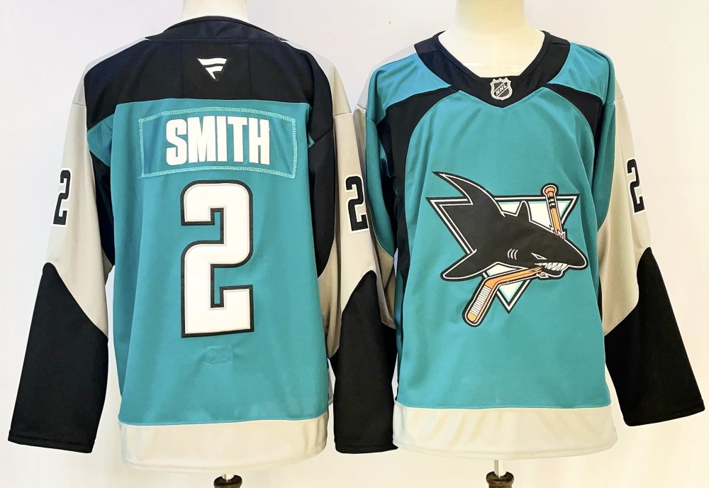 Men's NHL San Jose Sharks #2 Will Smith 2025-26 35th Anniversary Heritage 2.0 Jersey