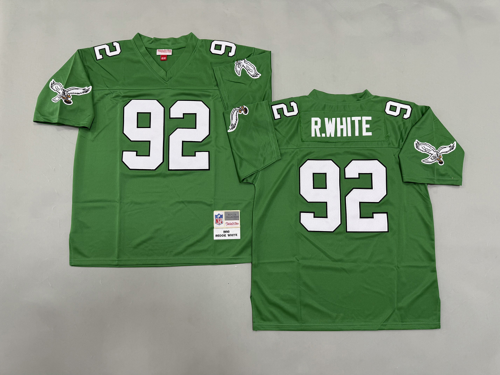 Men's/Youth NFL Philadelphia Eagles Reggie White Mitchell & Ness Green Throwback Jersey
