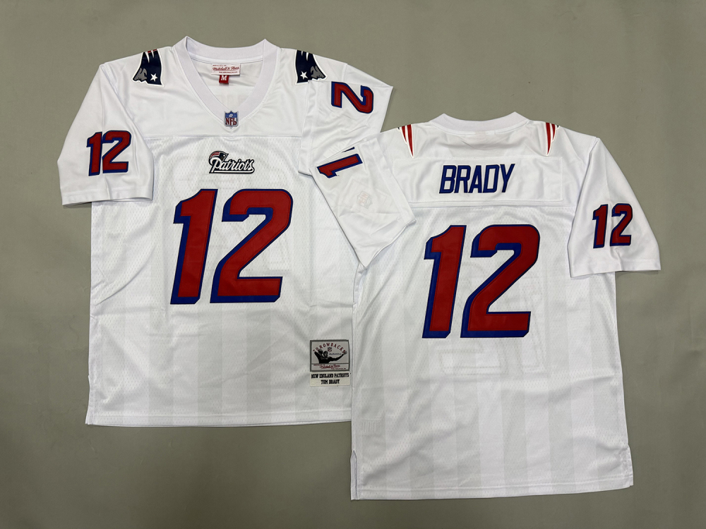 Men's/Youth NFL New England Patriots Tom Brady Mitchell & Ness White Legacy Jersey