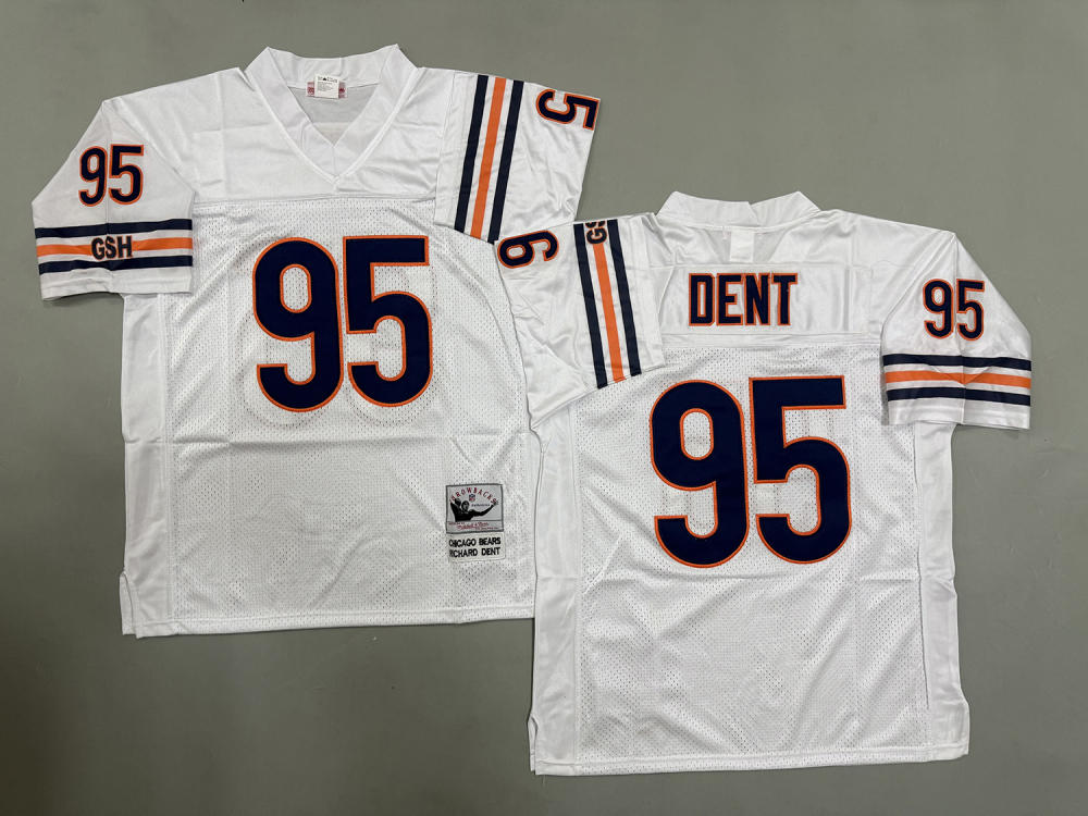 Men's/Youth NFL Chicago Bears Richard Dent Mitchell & Ness White Throwback Jersey