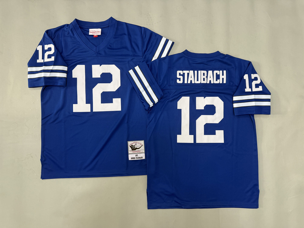 Men's/Youth NFL Dallas Cowboys Roger Staubach Mitchell & Ness Royal Legacy Jersey