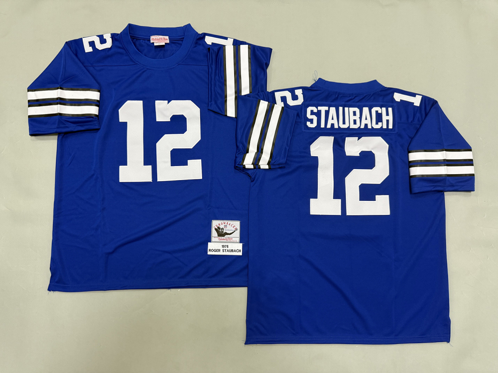 Men's/Youth NFL Dallas Cowboys Roger Staubach Mitchell & Ness Royal Legacy Jersey