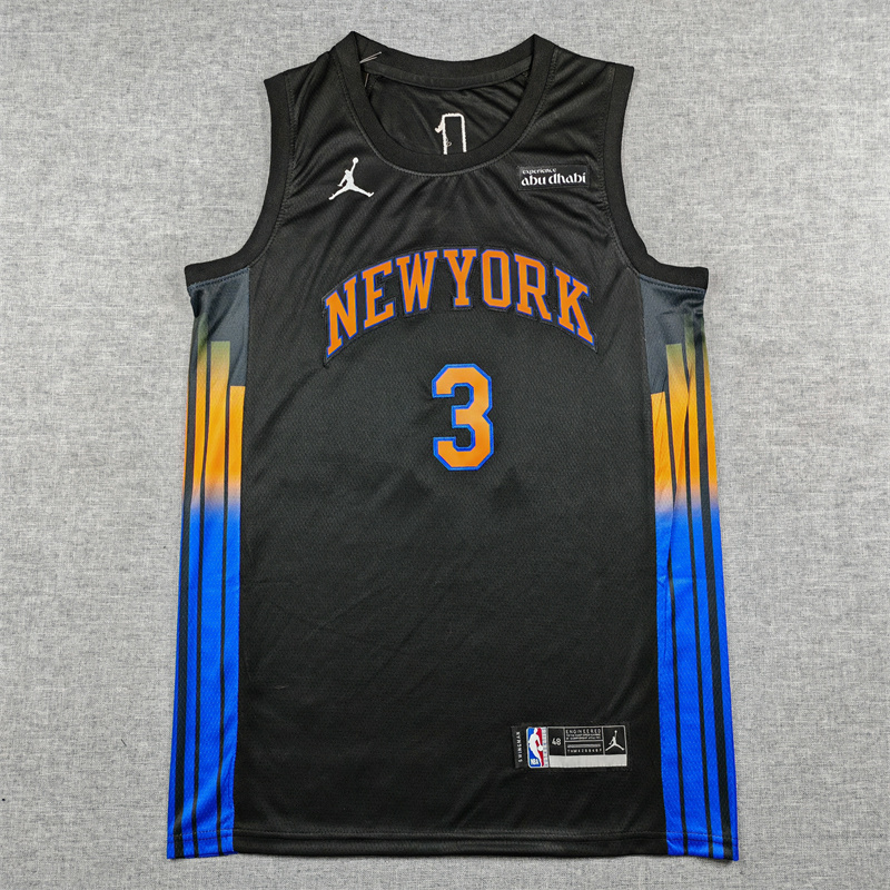Men's NBA New York Knicks #3 Josh Hart 2025-26 Statement Edition Swingman Jersey