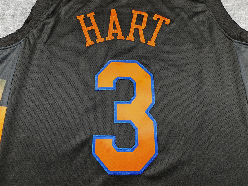 Men's NBA New York Knicks #3 Josh Hart 2025-26 Statement Edition Swingman Jersey