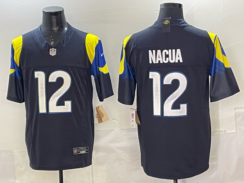 Men's NFL Los Angeles Rams #12 Puka Nacua 2025 Rivalry Collection F.U.S.E Jersey