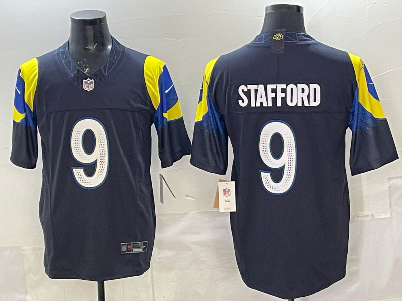 Men's NFL Los Angeles Rams #9 Matthew Stafford 2025 Rivalry Collection F.U.S.E Jersey