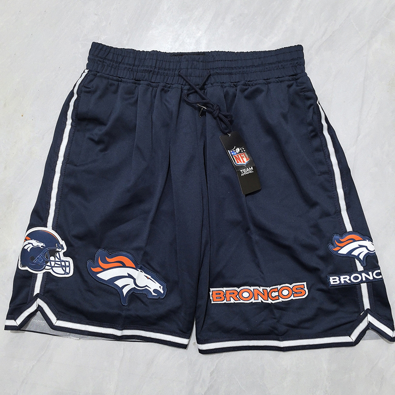 NFL Denver Broncos 2025 New Stitched Pro Shorts for Men - Navy with 3 Pockets