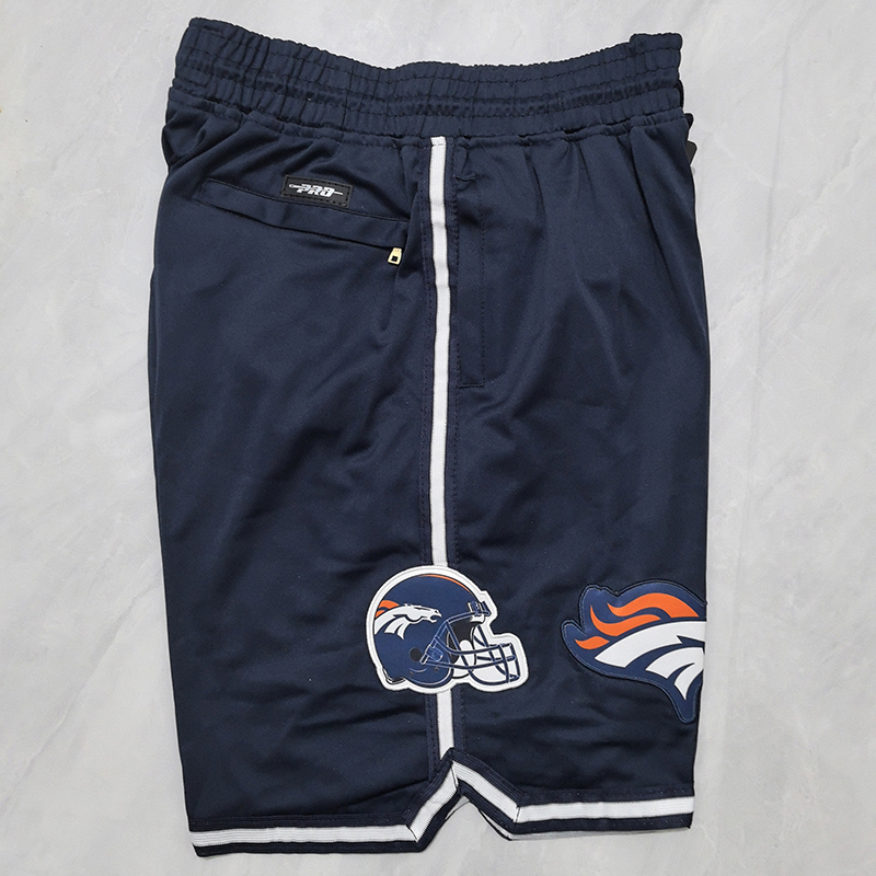 NFL Denver Broncos 2025 New Stitched Pro Shorts for Men - Navy with 3 Pockets