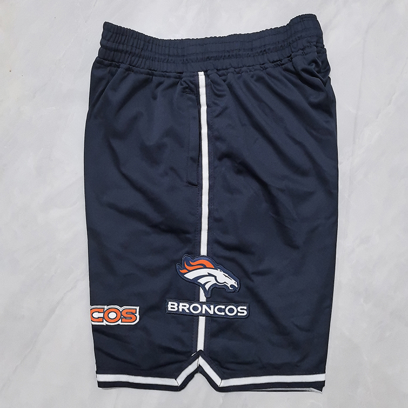 NFL Denver Broncos 2025 New Stitched Pro Shorts for Men - Navy with 3 Pockets