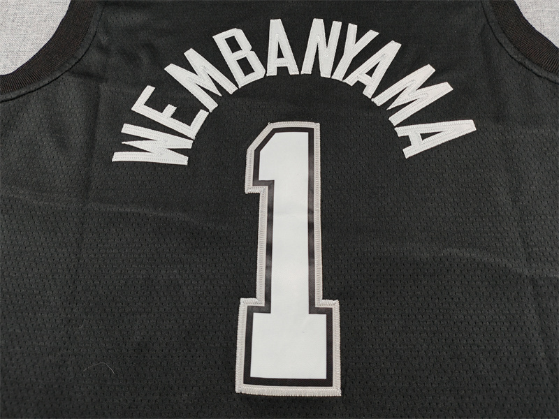 Men's NBA San Antonio Spurs #1 Victor Wembanyama 2025-26 City Edition Swingman Jersey