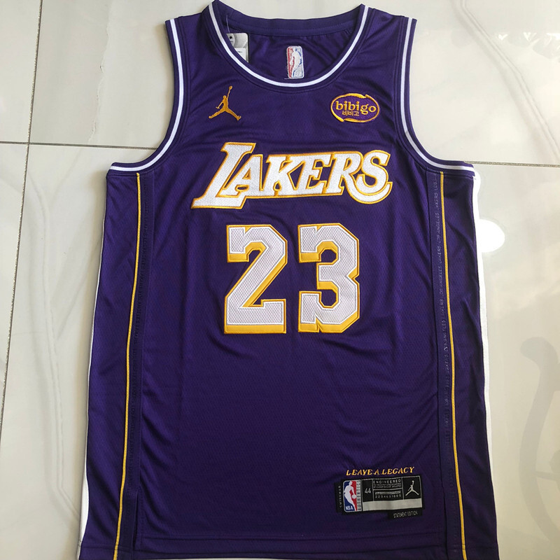 NBA Los Angeles Lakers #23 LeBron James Men's Jordan 2025-26 Statement Edition Embroidery Jersey