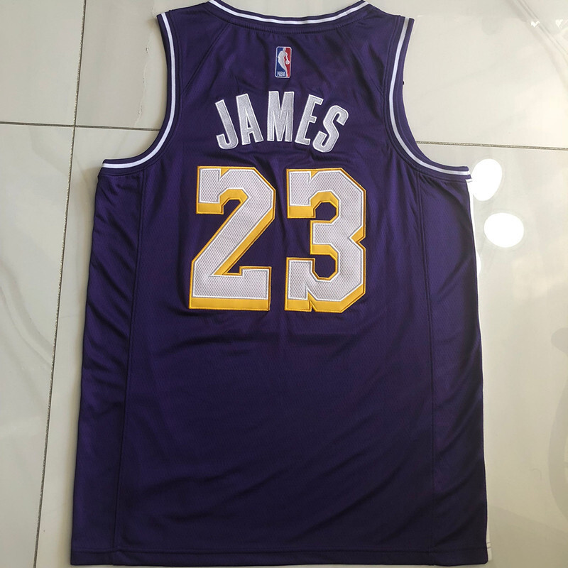 NBA Los Angeles Lakers #23 LeBron James Men's Jordan 2025-26 Statement Edition Embroidery Jersey