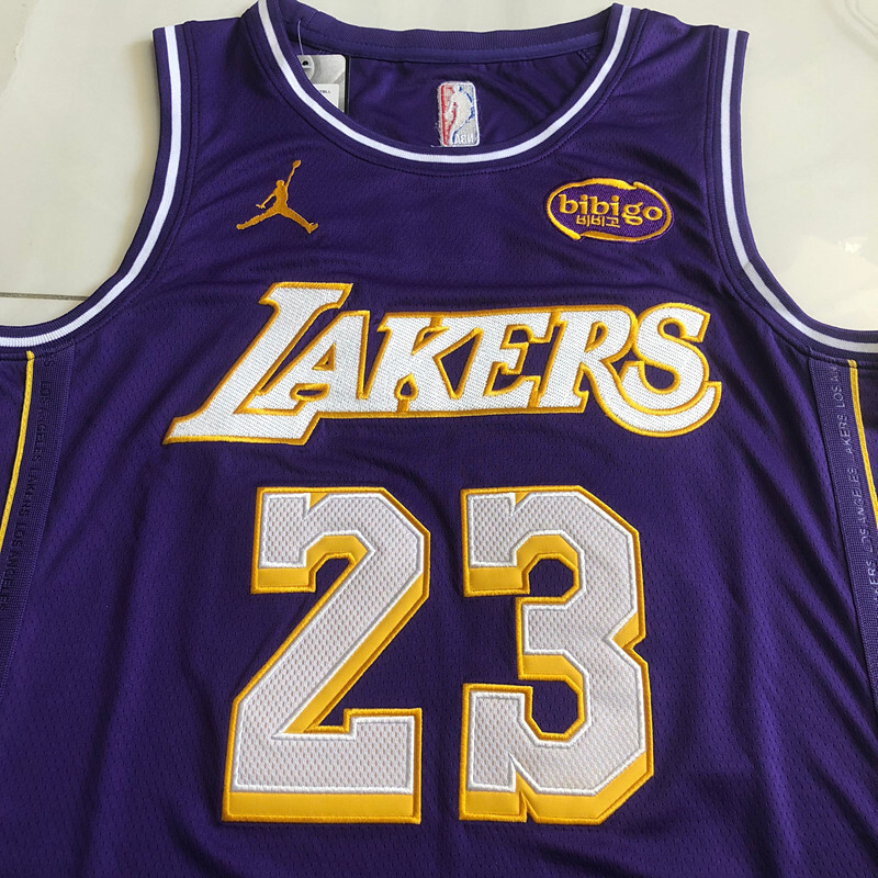 NBA Los Angeles Lakers #23 LeBron James Men's Jordan 2025-26 Statement Edition Embroidery Jersey