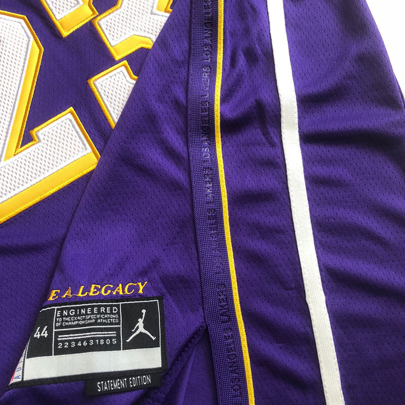 NBA Los Angeles Lakers #23 LeBron James Men's Jordan 2025-26 Statement Edition Embroidery Jersey