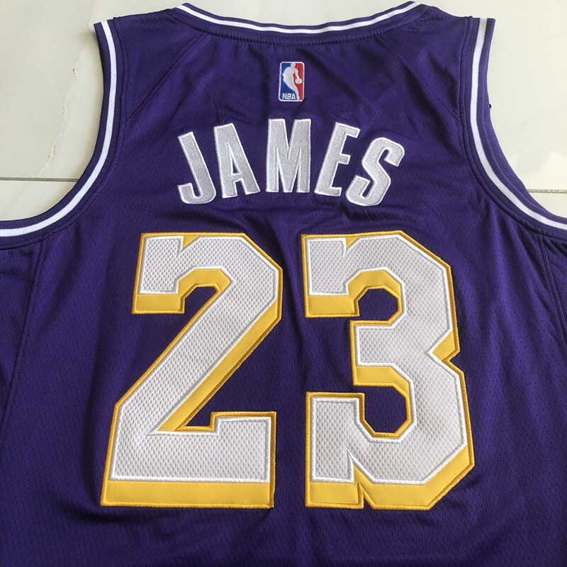 NBA Los Angeles Lakers #23 LeBron James Men's Jordan 2025-26 Statement Edition Embroidery Jersey