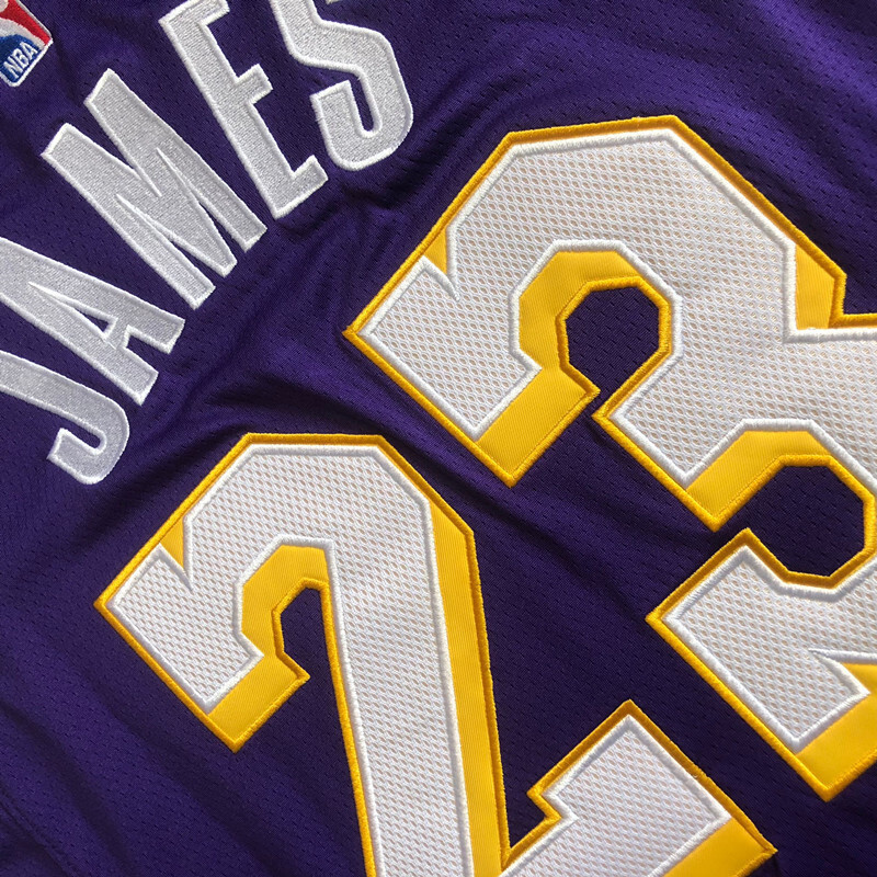 NBA Los Angeles Lakers #23 LeBron James Men's Jordan 2025-26 Statement Edition Embroidery Jersey