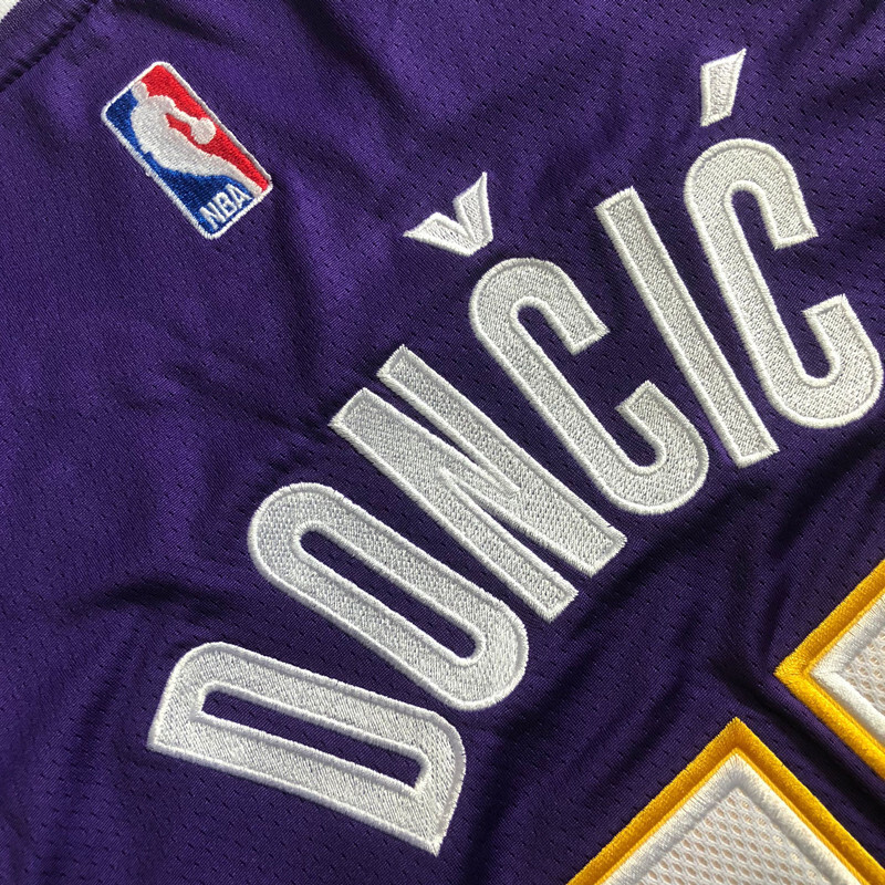 NBA Los Angeles Lakers #77 Luka Doncic Men's Jordan 2025-26 Statement Edition Embroidery Jersey